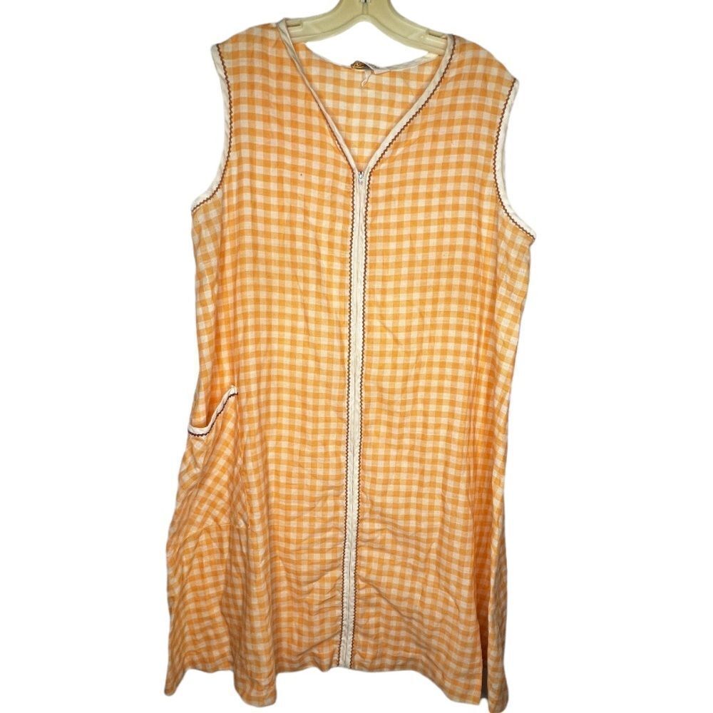 Vintage Komar for Leisurely Living Zip‎ House Coat